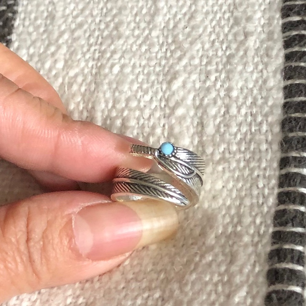 Leaf Silver Ring - image 2